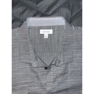 Calvin Klein Men's Button Down Casual Shirt Grey XXL